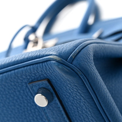 Hermes Togo Birkin 25 Bleu Zellige 14 of 15