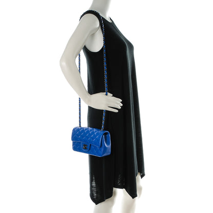 Chanel Caviar Quilted Mini Rectangular Flap Blue 2 of 8
