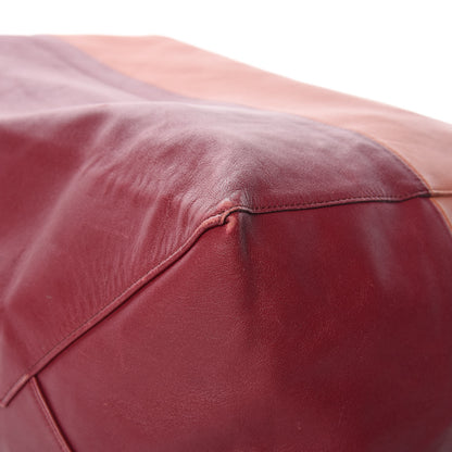 Celine Lambskin Horizontal Bi-Color Cabas Peach Rust 13 of 29
