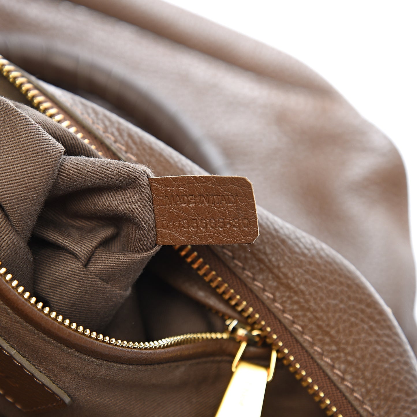 Calfskin Large Marcie Satchel Barbour Khaki
