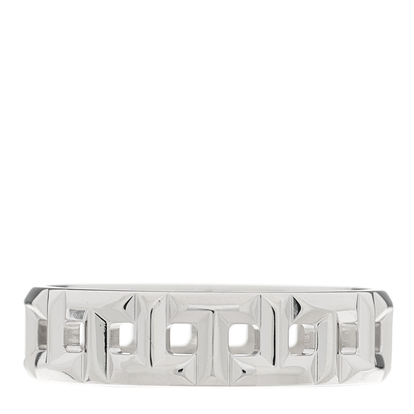 18K White Gold Wide T True Ring 58 8.25