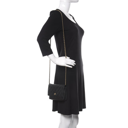 Chanel Caviar Quilted Wallet On Chain WOC Black 2 of 12