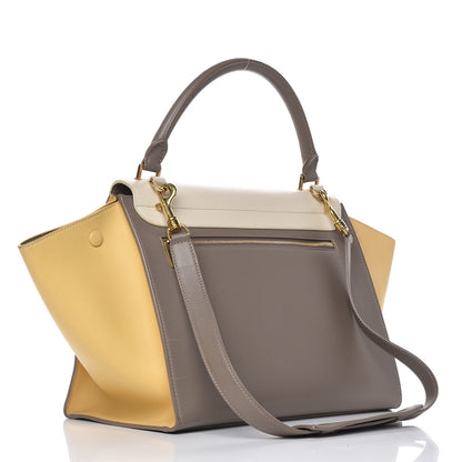 Celine Smooth Calfskin Medium Tri-Color Trapeze Butter 3 of 13