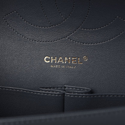 Chanel Caviar Quilted Jumbo Double Flap Dark Grey 8 of 10