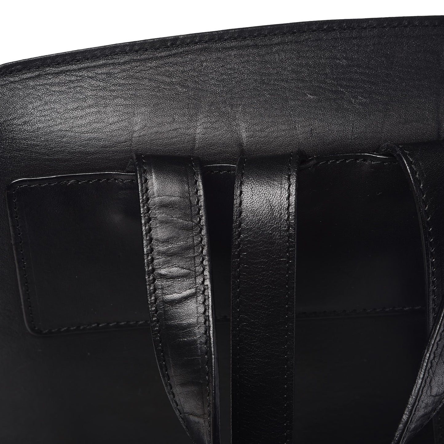 Vegetable Tanned Calfskin Backpack Black Flamma
