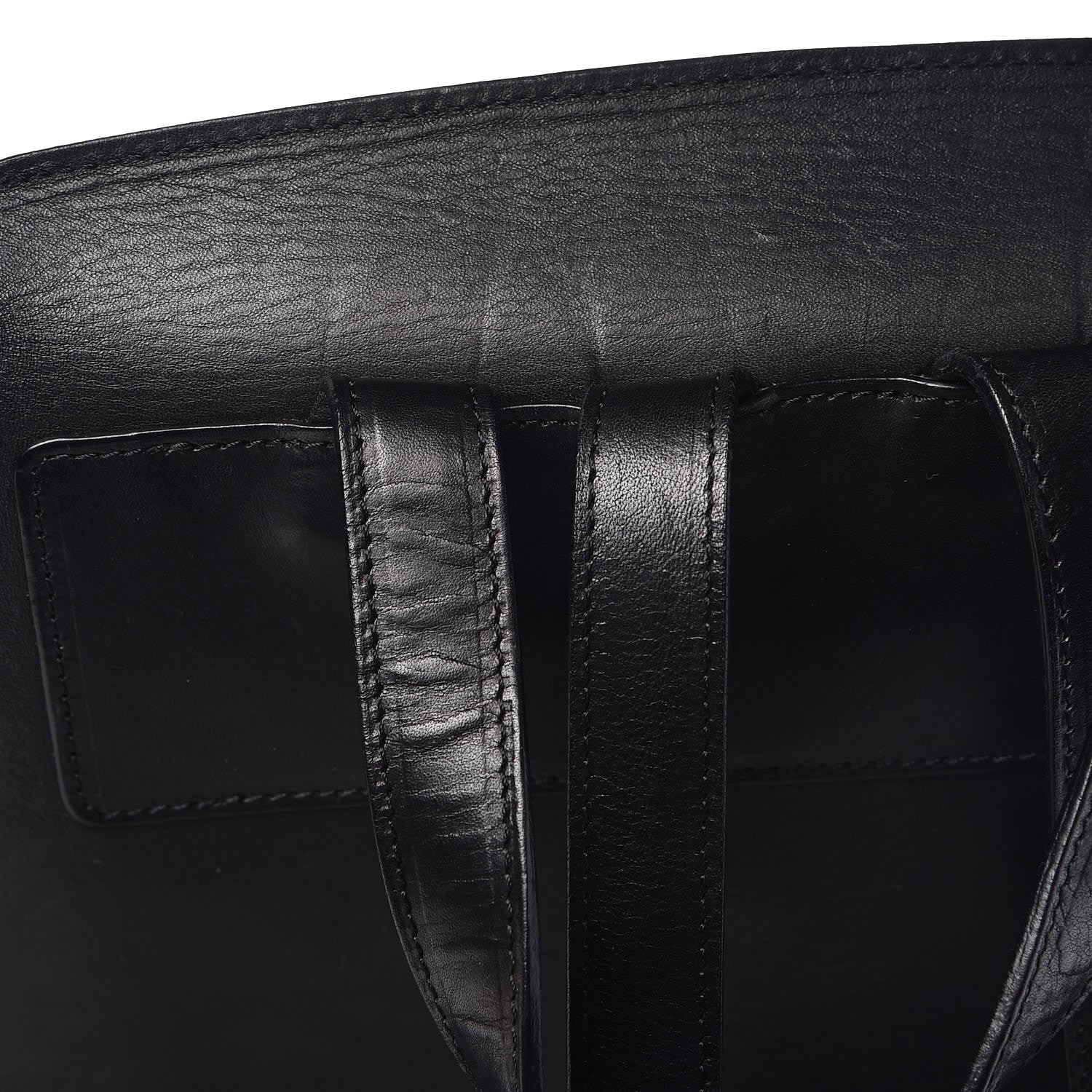 Mansur Gavriel Vegetable Tanned Calfskin Backpack Black Flamma 9 of 20