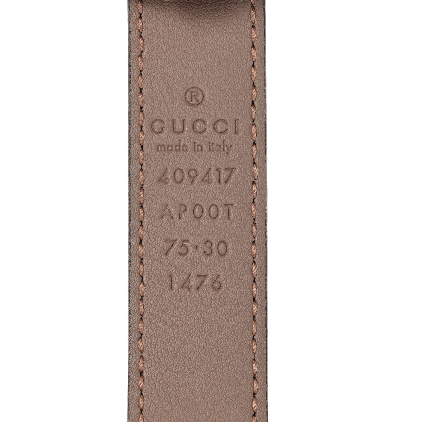 Calfskin Double G 20mm Belt 75 30 Porcelain Rose