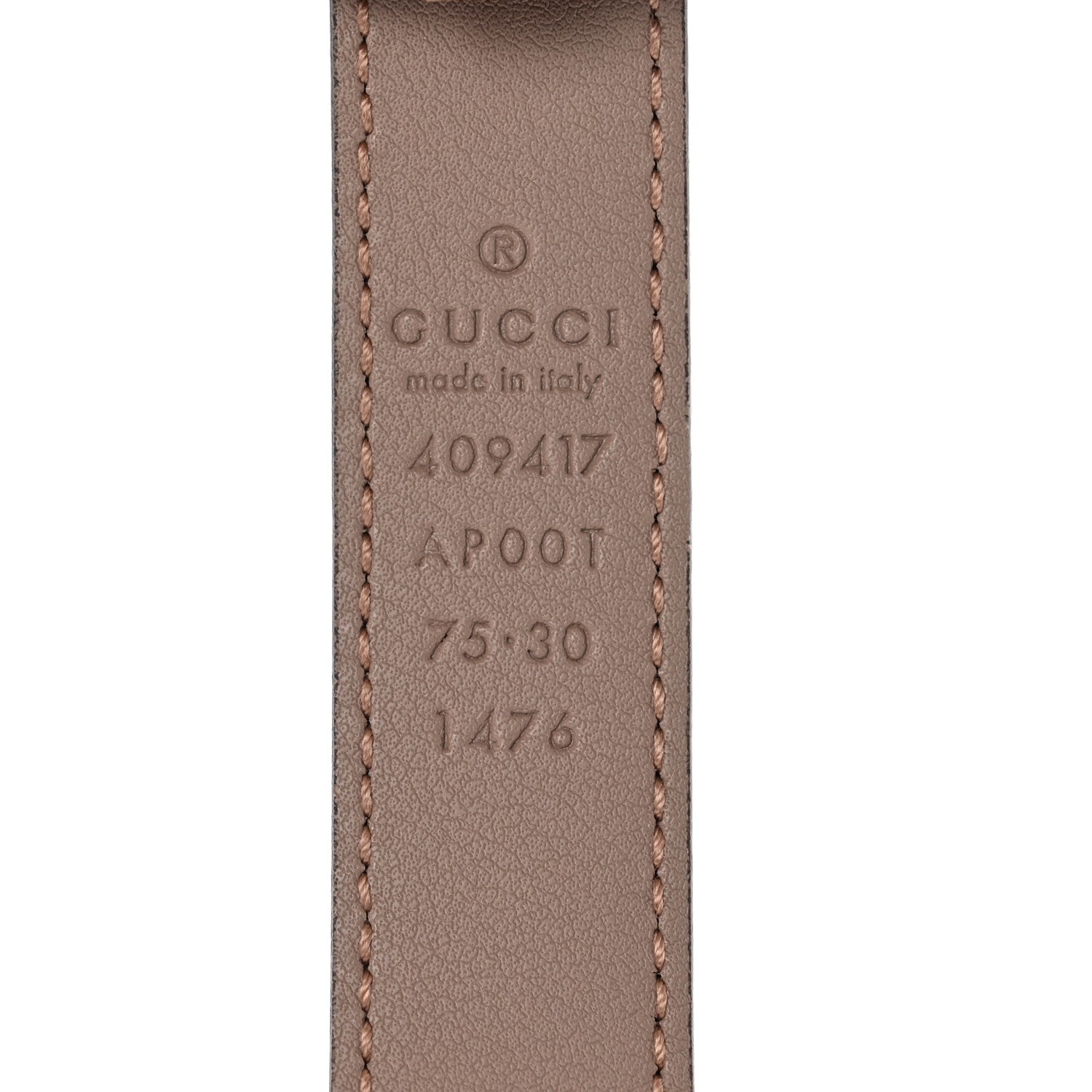Gucci Calfskin Double G 20mm Belt 75 30 Porcelain Rose 3 of 5