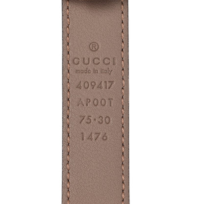 Gucci Calfskin Double G 20mm Belt 75 30 Porcelain Rose 3 of 5