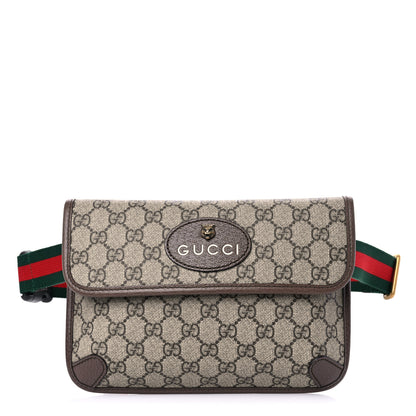 Gucci GG Supreme Monogram Neo Vintage Web Belt Bag Brown 1 of 11