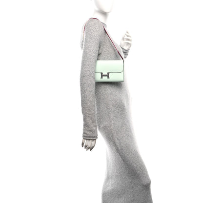 Hermes Epsom Cavale Constance Long Wallet To Go Vert Peppermint 2 of 10