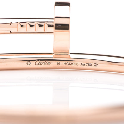 Cartier 18K Pink Gold Juste Un Clou Bracelet 16 5 of 6