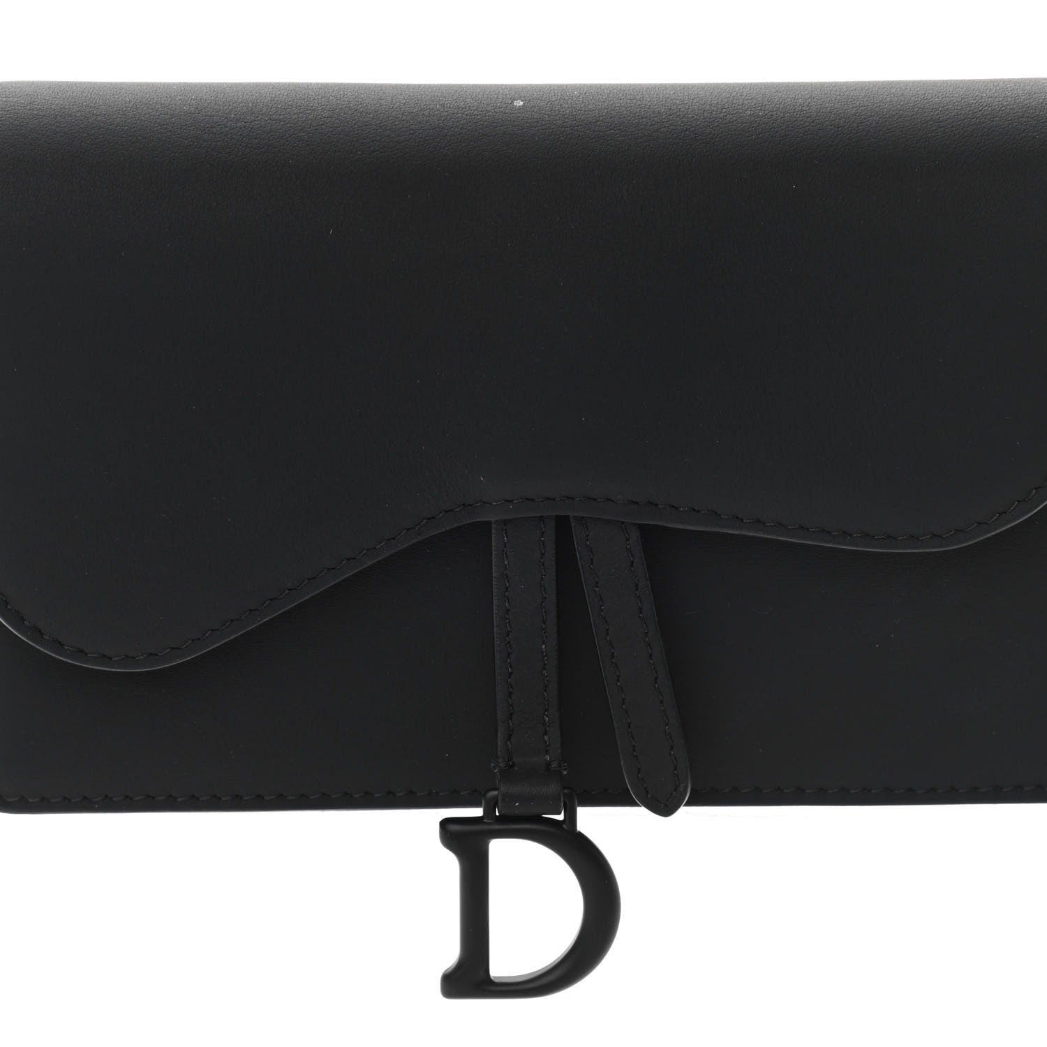 Christian Dior Ultra Matte Calfskin Saddle Belt Bag Black 9 of 9