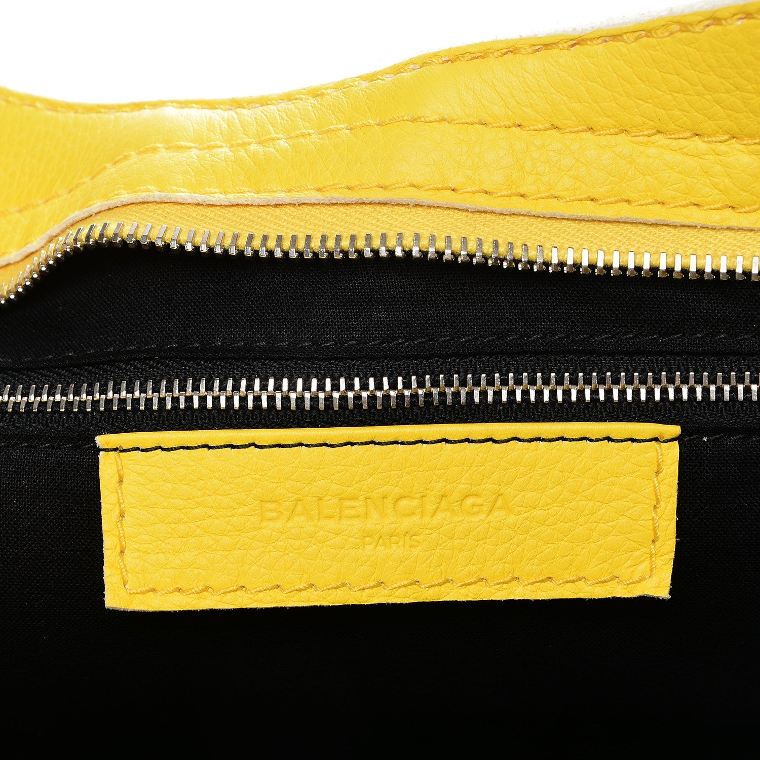 Balenciaga Supple Grained Calfskin Classic Silver Hardware Highlight City Jaune Soleil 7 of 10