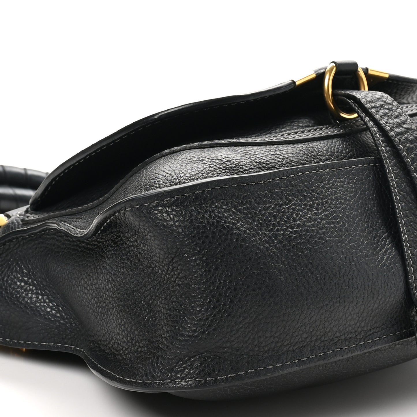 Calfskin Small Marcie Satchel Black Black