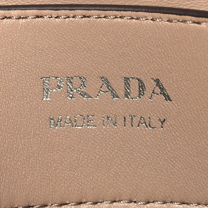 Prada City Calfskin Braided Medium Double Bag Cammeo 6 of 10