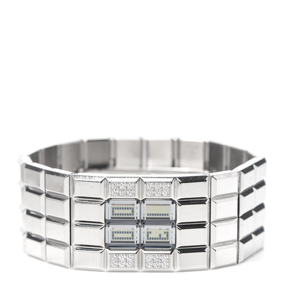 Chanel Stainless Steel Diamond 24mm Chocolat Digital Quartz Watch 2 of 5
