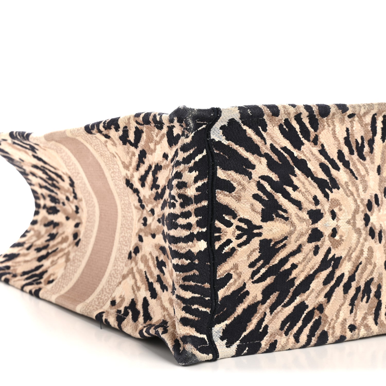 Christian Dior Canvas Embroidered Tie Dye Large Book Tote