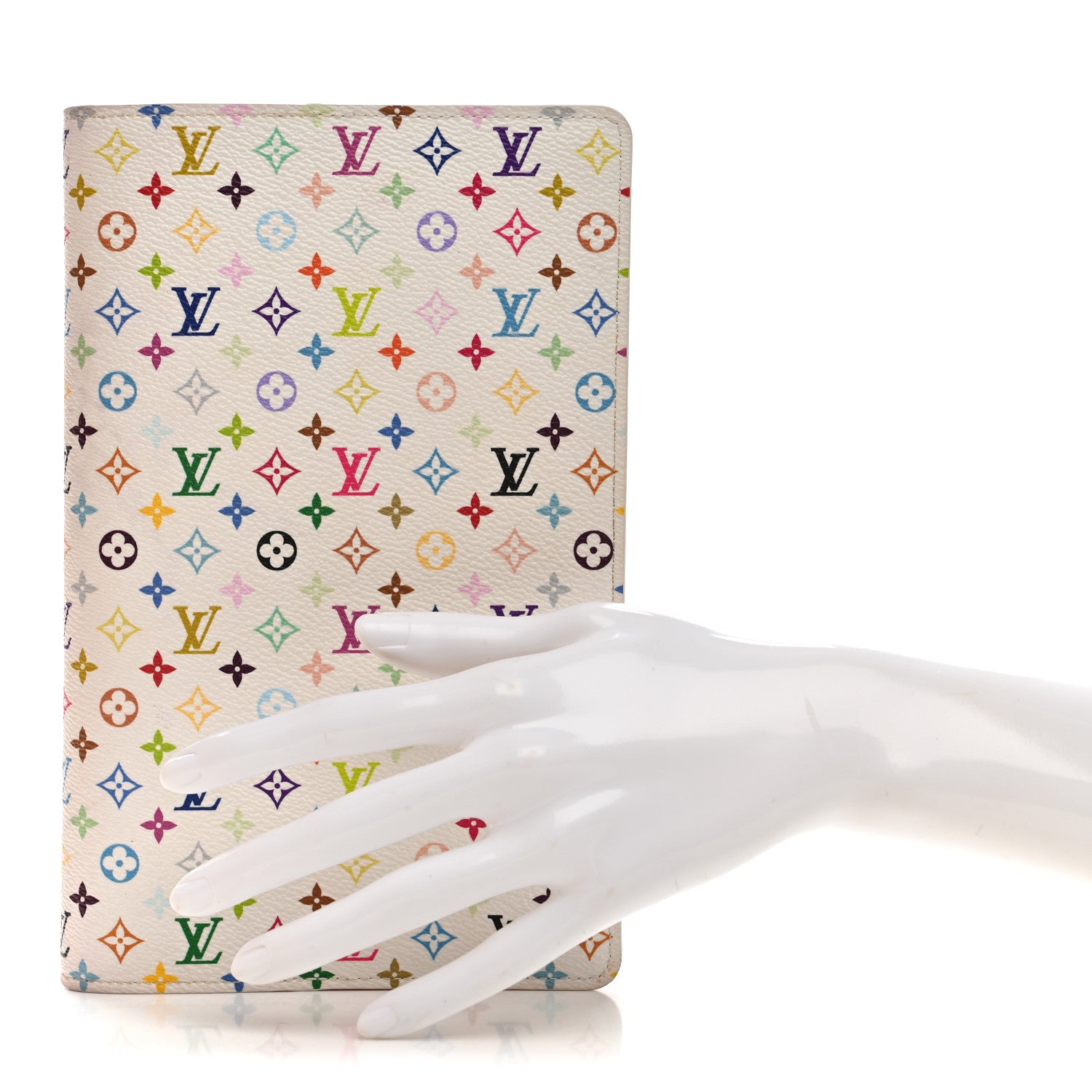 Louis Vuitton LV X TM Monogram Multicolor Emily Notebook Cover MM White 2 of 7