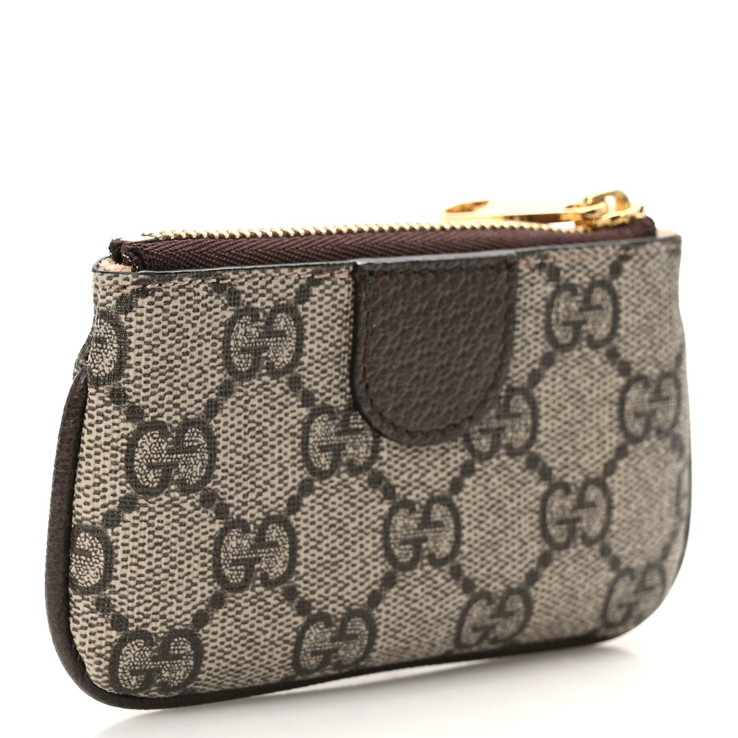 GG Supreme Monogram Web Ophidia Key Case Beige New Acero