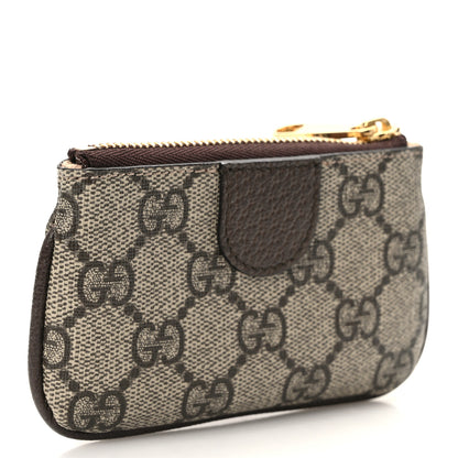 Gucci GG Supreme Monogram Web Ophidia Key Case Beige New Acero 3 of 8