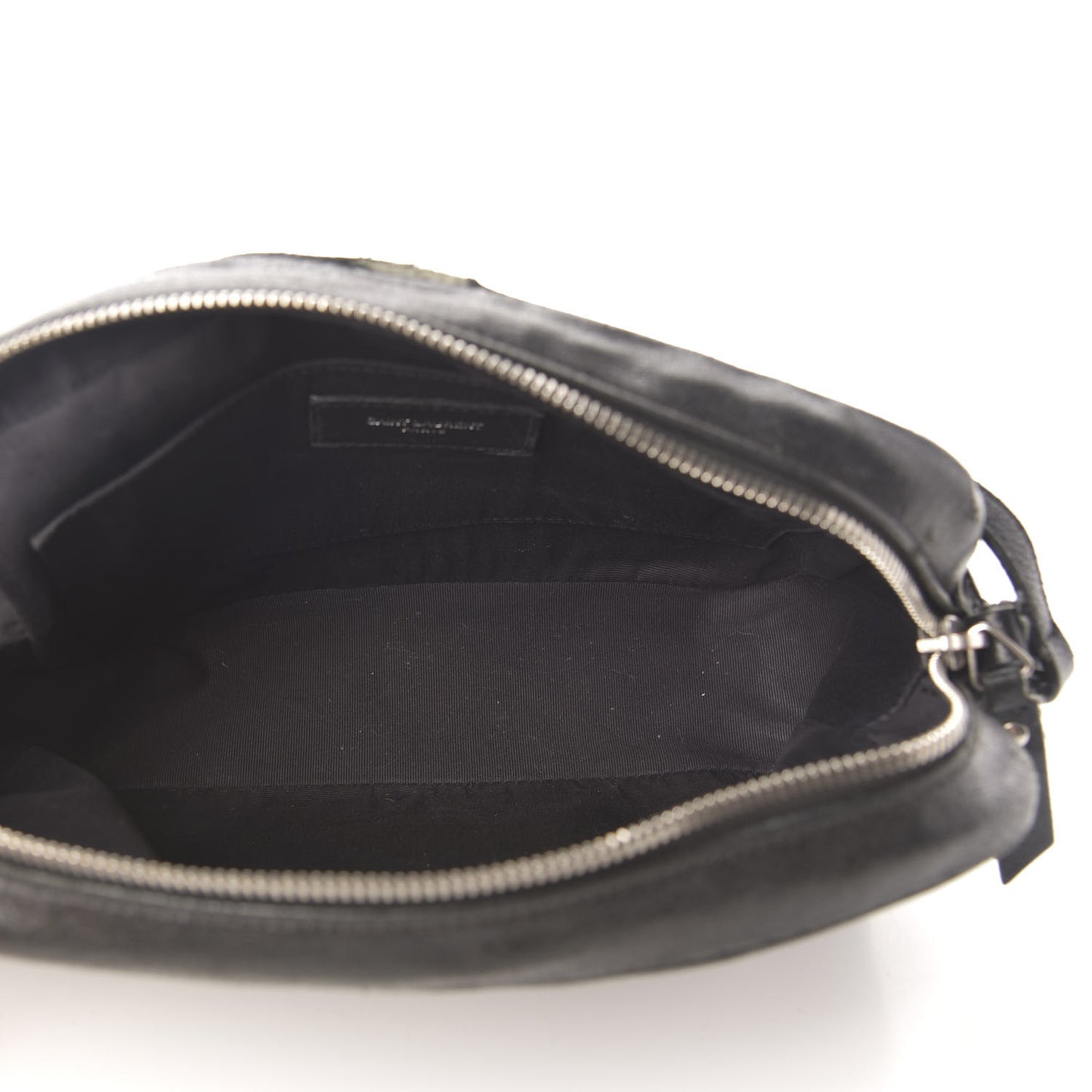 Lambskin Monogram Small Lou Camera Bag Black