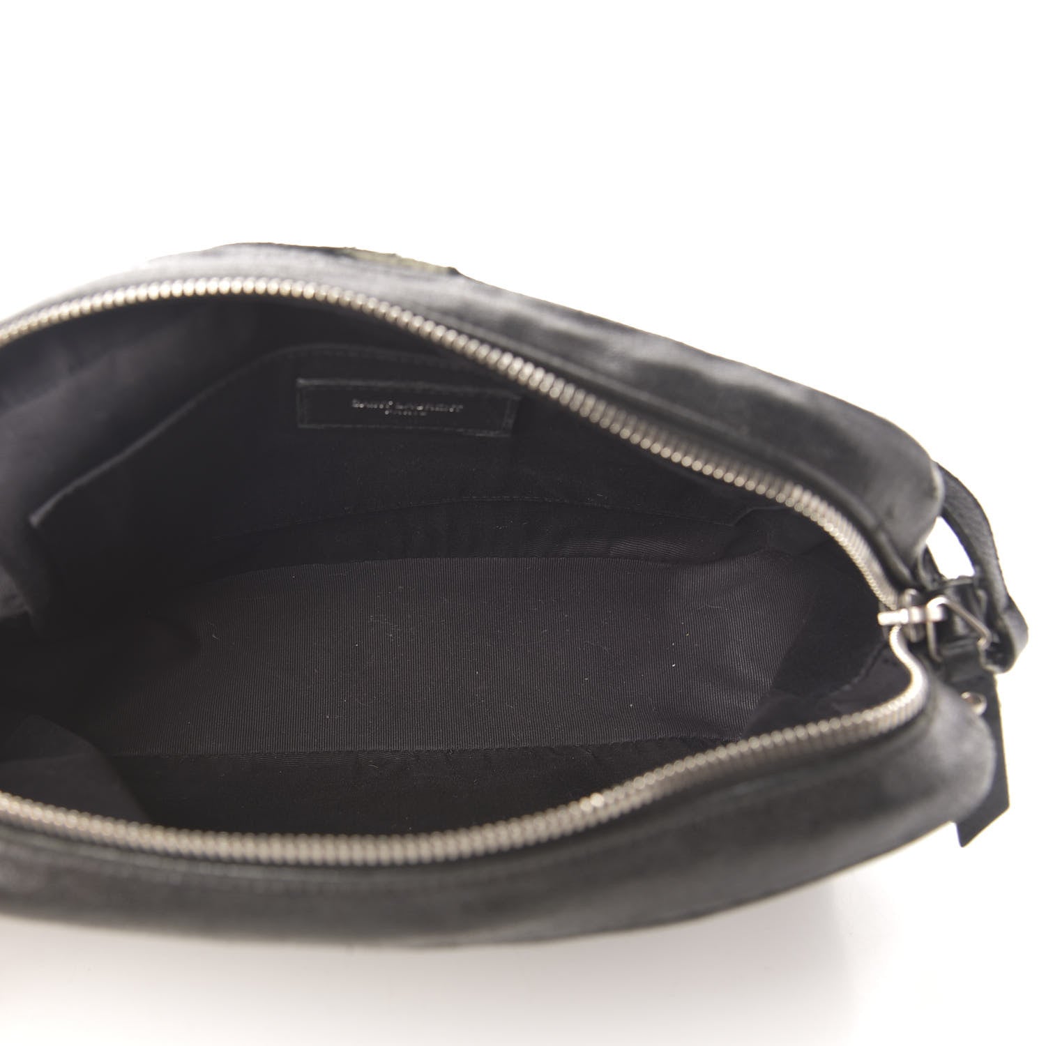 Saint Laurent Lambskin Monogram Small Lou Camera Bag Black 5 of 19