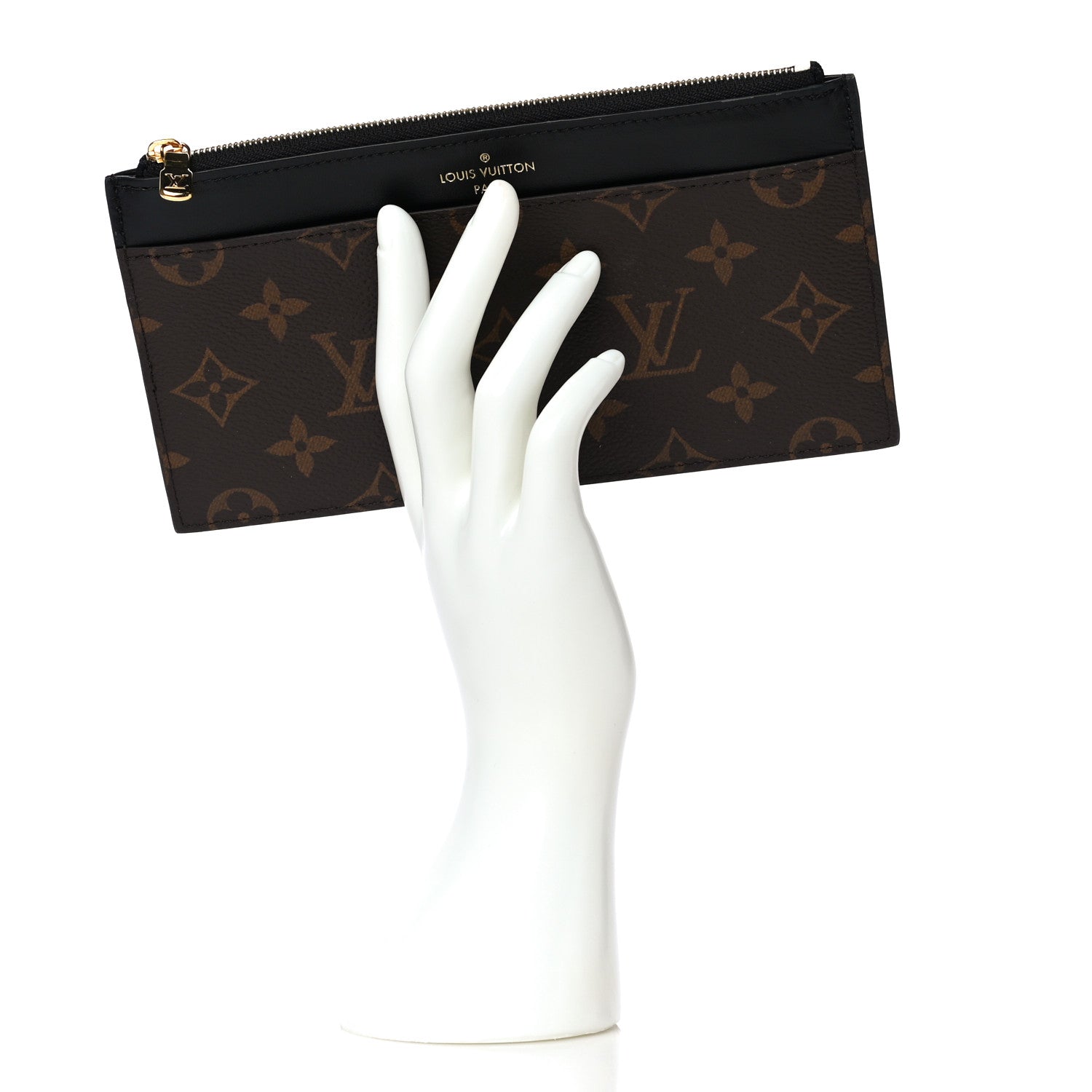 Louis Vuitton Monogram Slim Purse Black 2 of 6