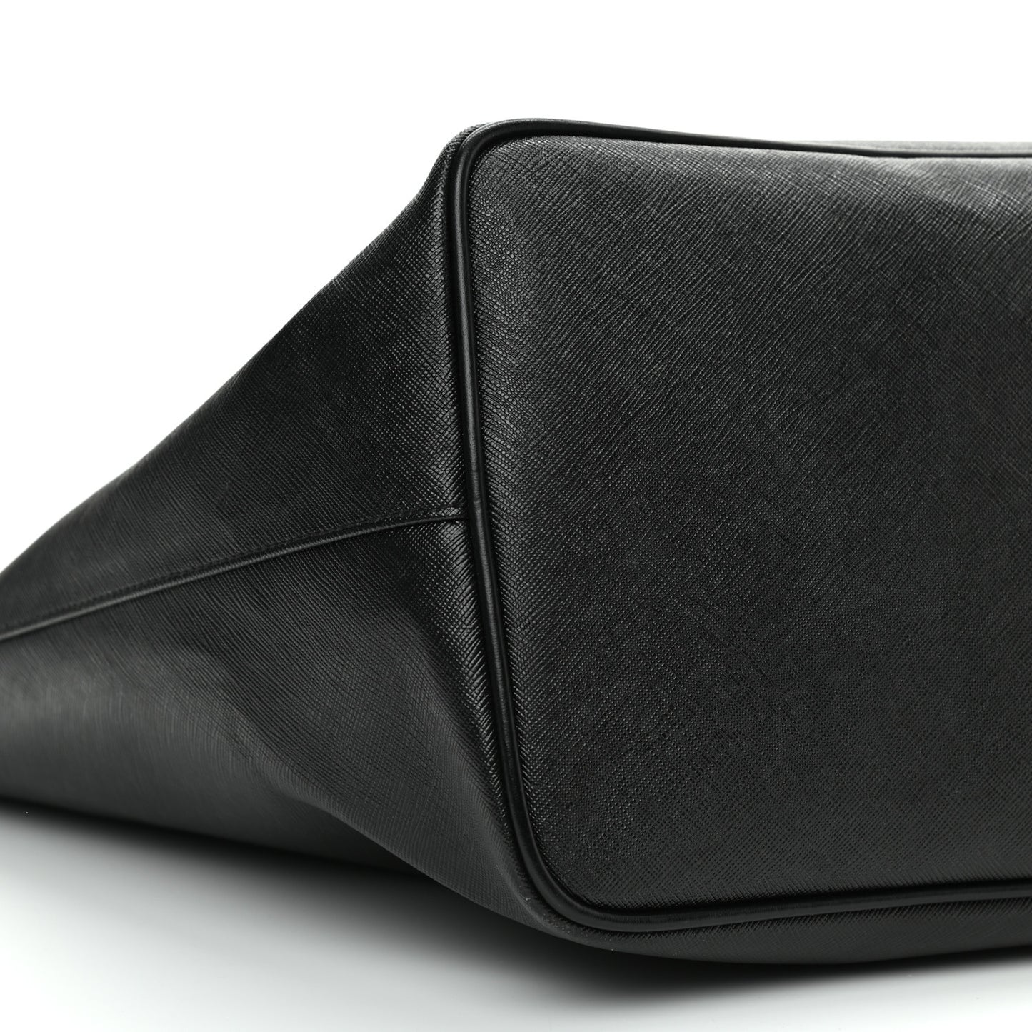 Textured Coated Canvas Panther Print Large Antigona Tote Black