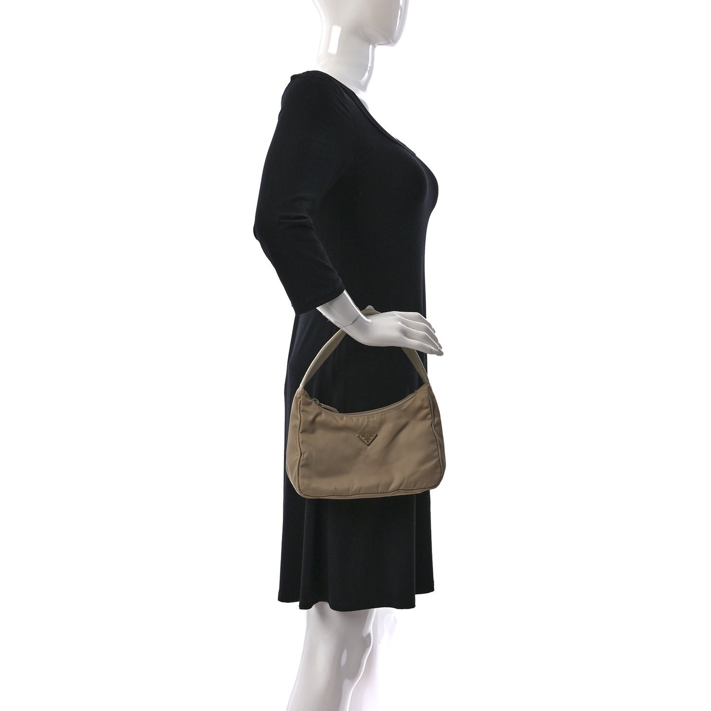Tessuto Nylon Sport Mini Shoulder Bag Cammello