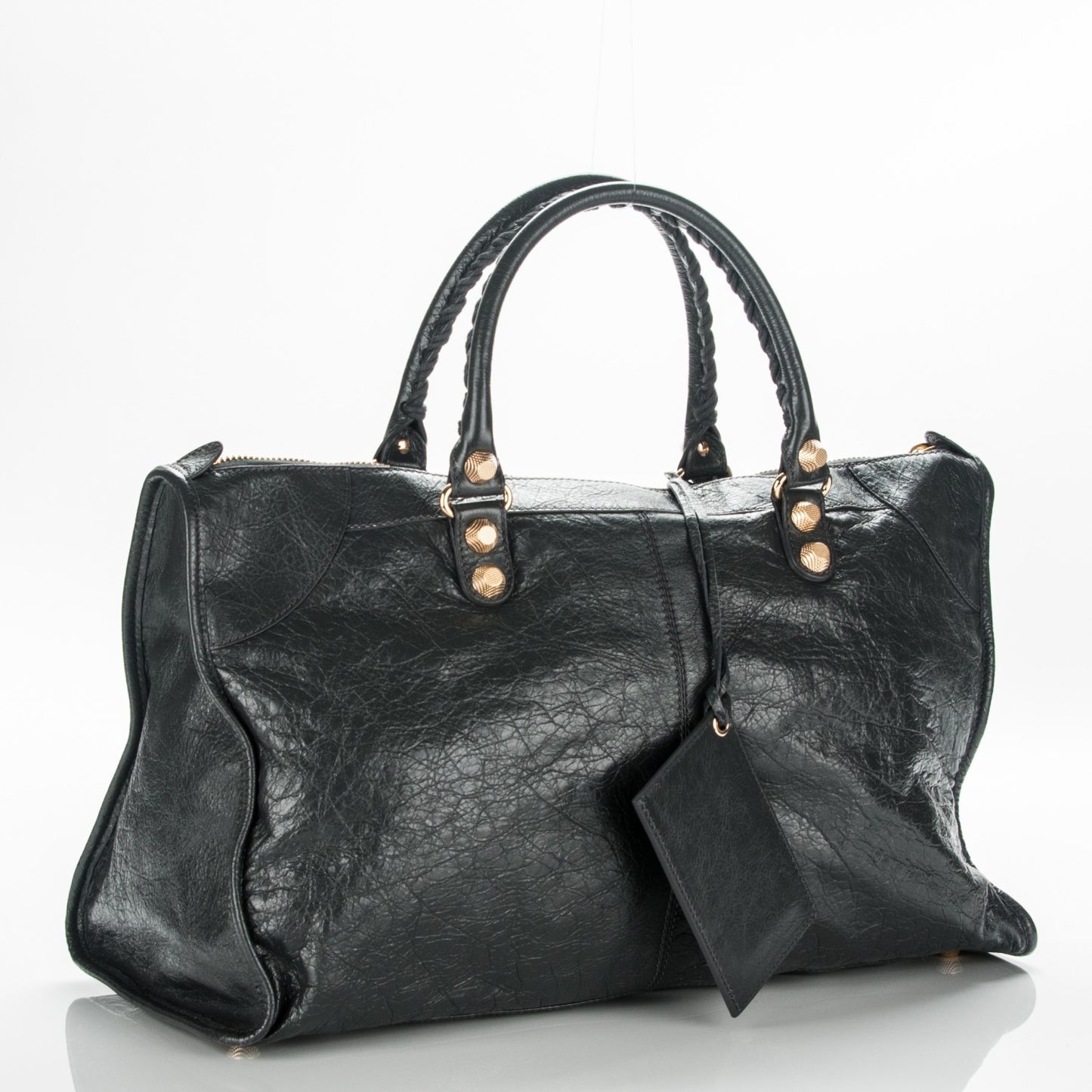 Agneau Giant 12 Gold Hardware Work Gris Fossile