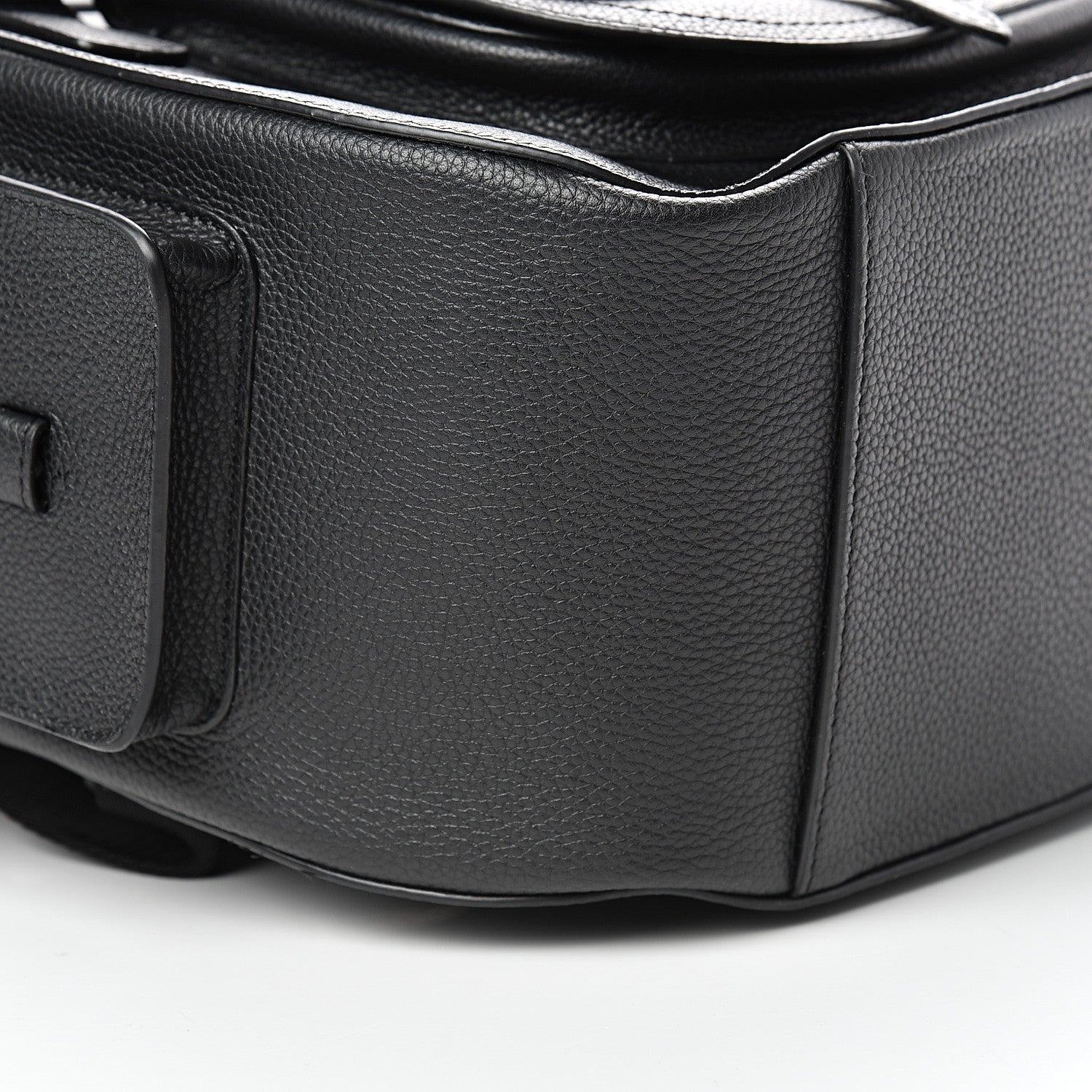 Christian Dior Grained Calfskin Saddle Backpack Black 8 of 10