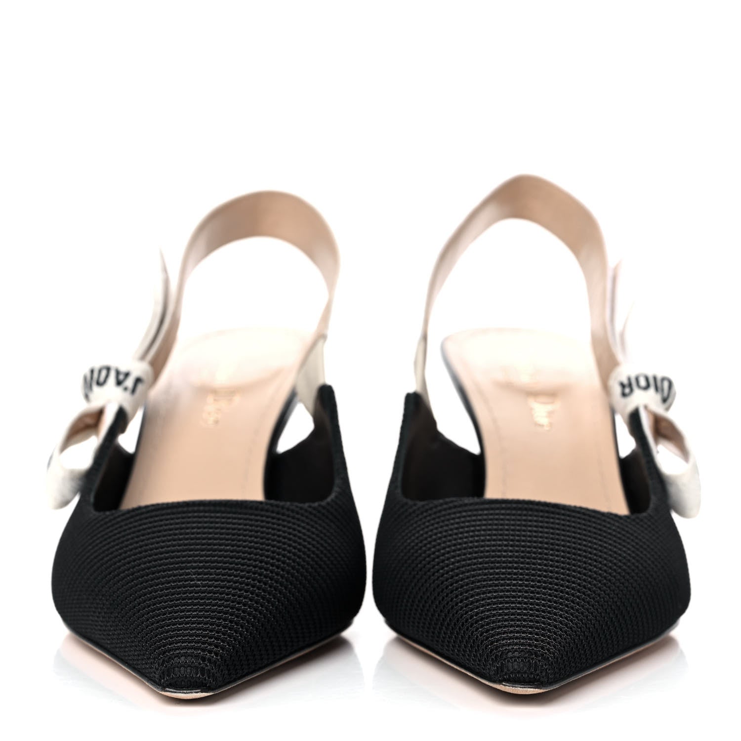 Christian Dior Technical Canvas Ribbon J Adior Slingback 65mm Pumps 38 Black 2 of 10