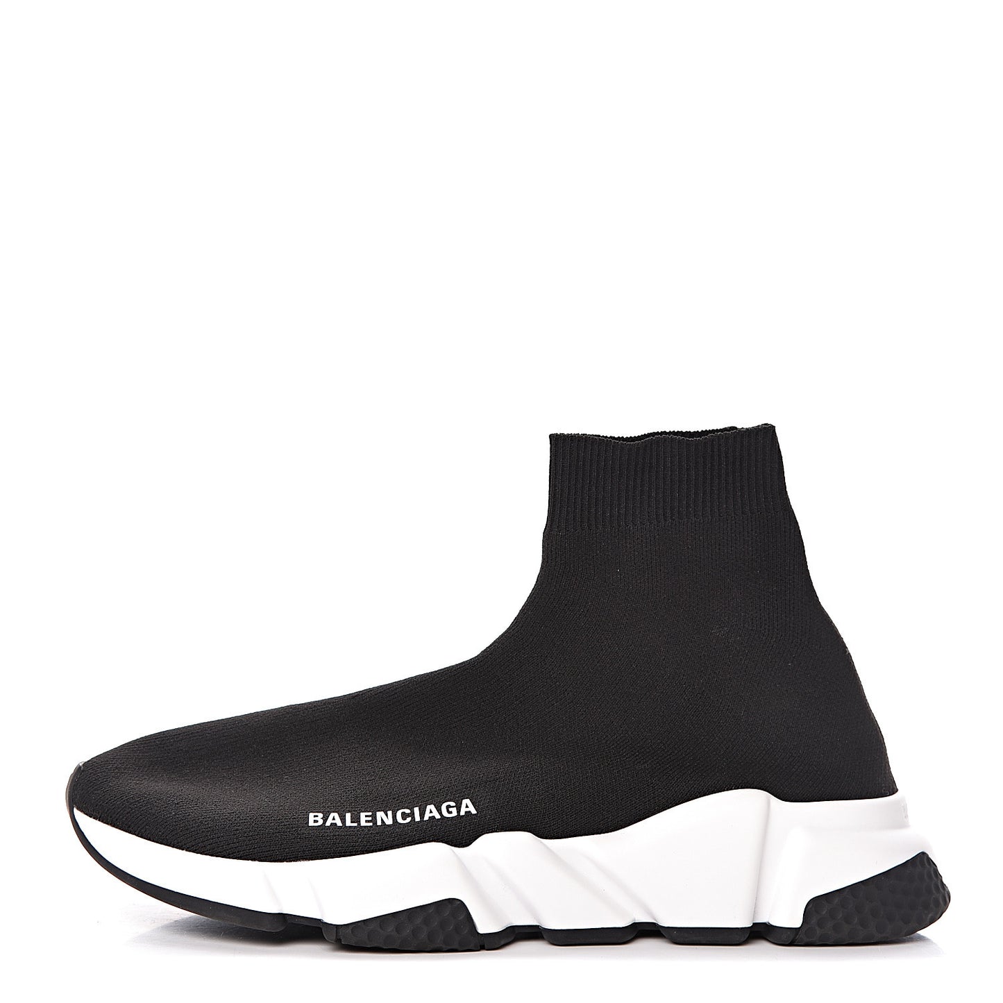 Neoprene Knit Womens Speed Sneakers 39 Black White