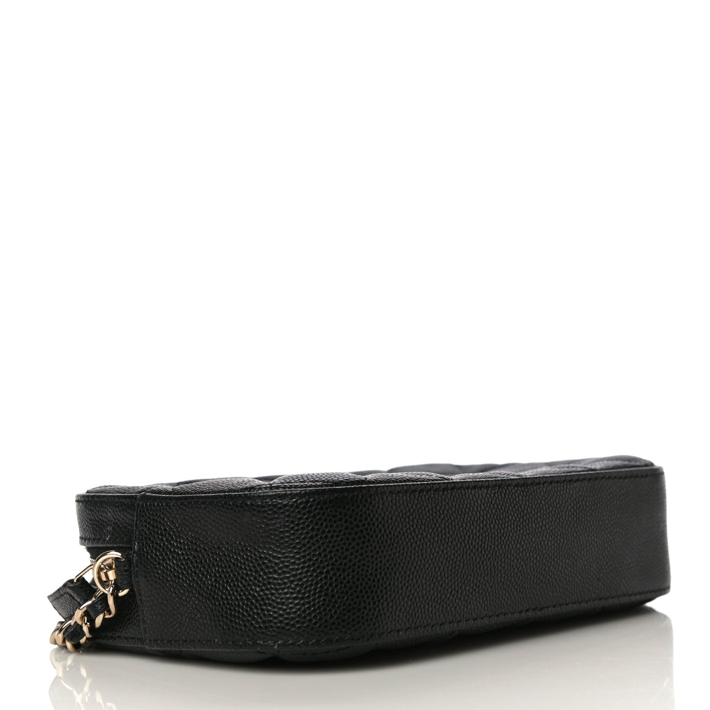 Caviar Quilted Vanity With Chain Black
