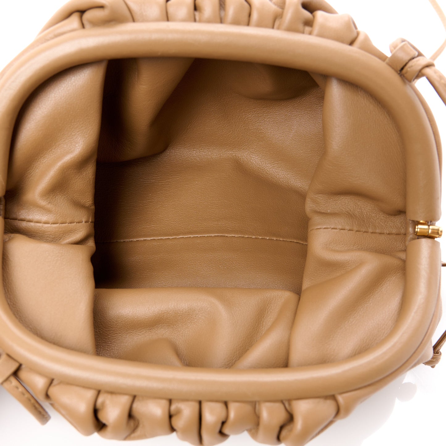 Butter Calfskin The Mini Pouch Cammello