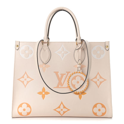 Louis Vuitton Empreinte Monogram Giant By The Pool Onthego MM Cream Saffron 1 of 18