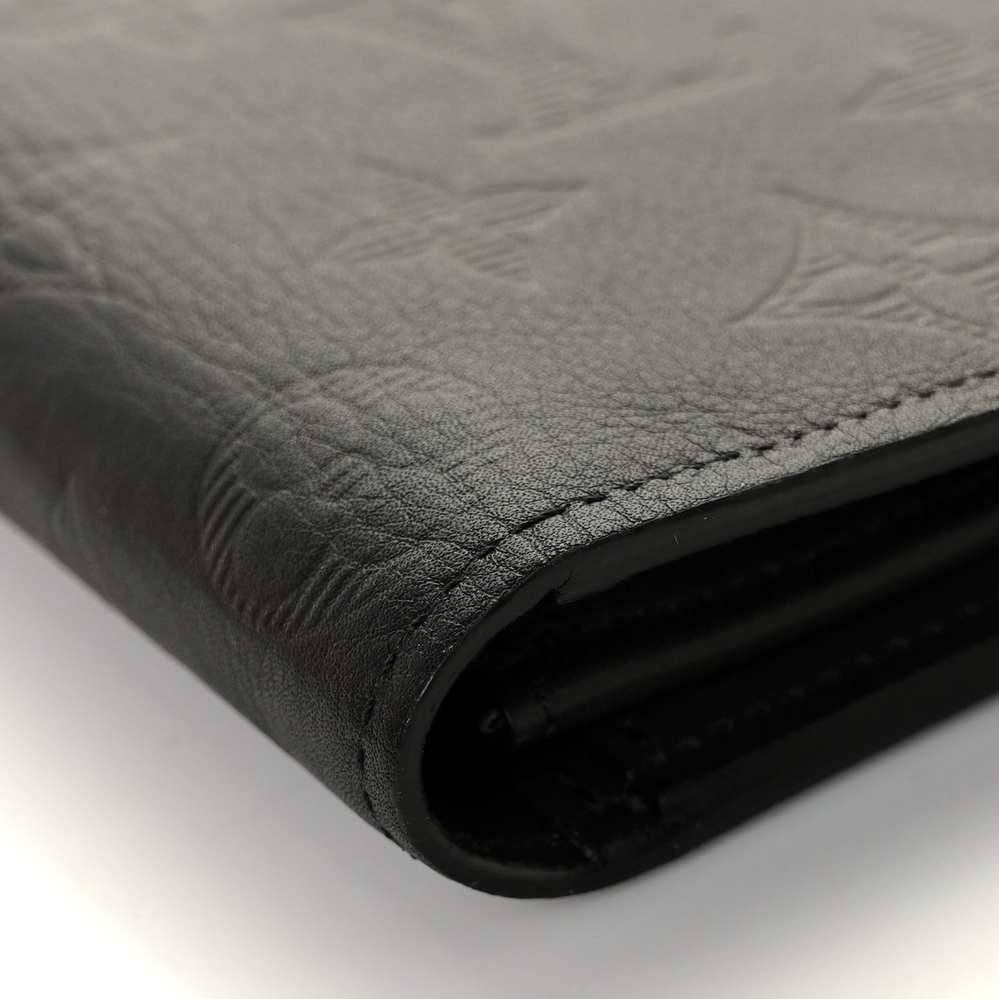 Calfskin Monogram Shadow Brazza Wallet Black