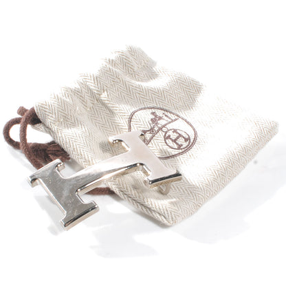 Hermes 32mm Palladium H Belt Buckle Silver 5 of 5