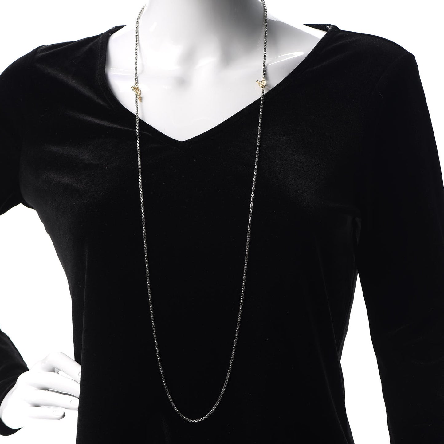 Sterling Silver 14K Yellow Gold Bel Aire Chain Necklace