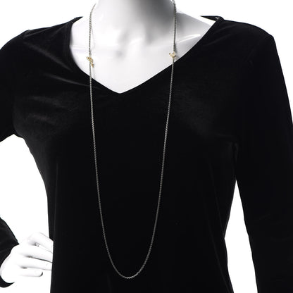 David Yurman Sterling Silver 14K Yellow Gold Bel Aire Chain Necklace 2 of 5