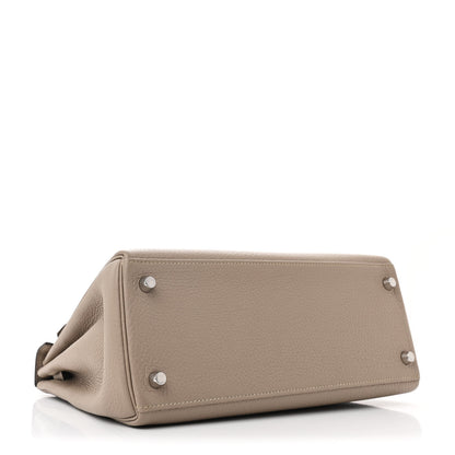 Hermes Togo Kelly Retourne 28 Gris Tourterelle 4 of 11