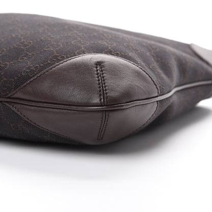 Gucci Monogram Signature Hobo Shoulder Bag Dark Brown 9 of 10