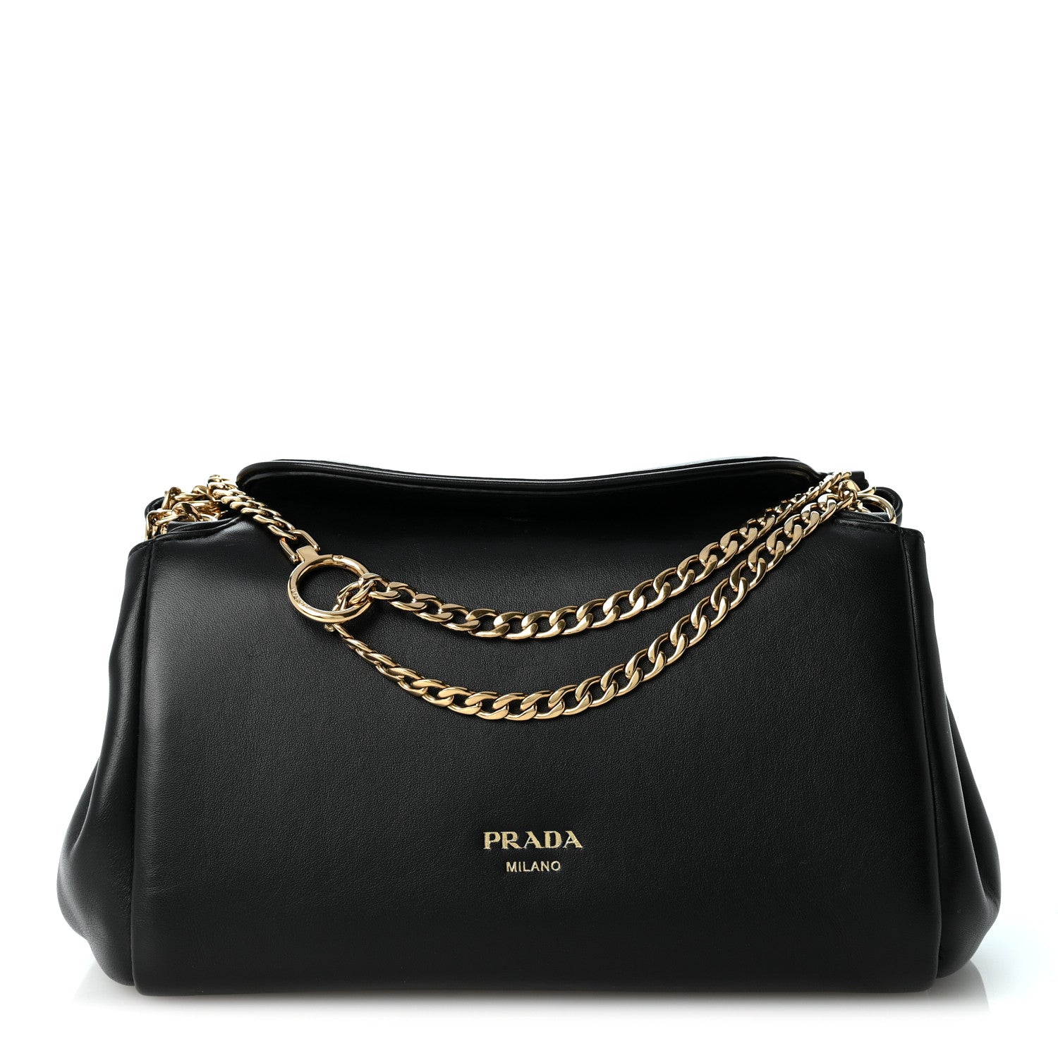 Prada Nappa Small Tumulte Bag Black 1 of 9