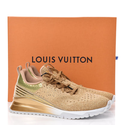 Louis Vuitton Technical Knit Mens V.N.R Sneakers 8.5 Gold 11 of 11