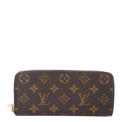 Louis Vuitton Monogram Clemence Wallet Rose Ballerine 1 of 7
