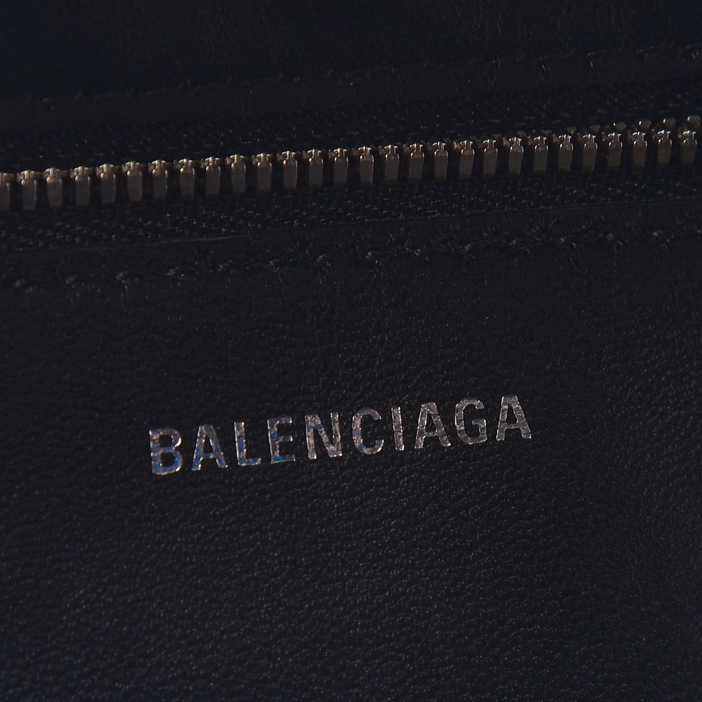 Shiny Day Calfskin Logo XS Triangle Square Bag Bleu Roi White