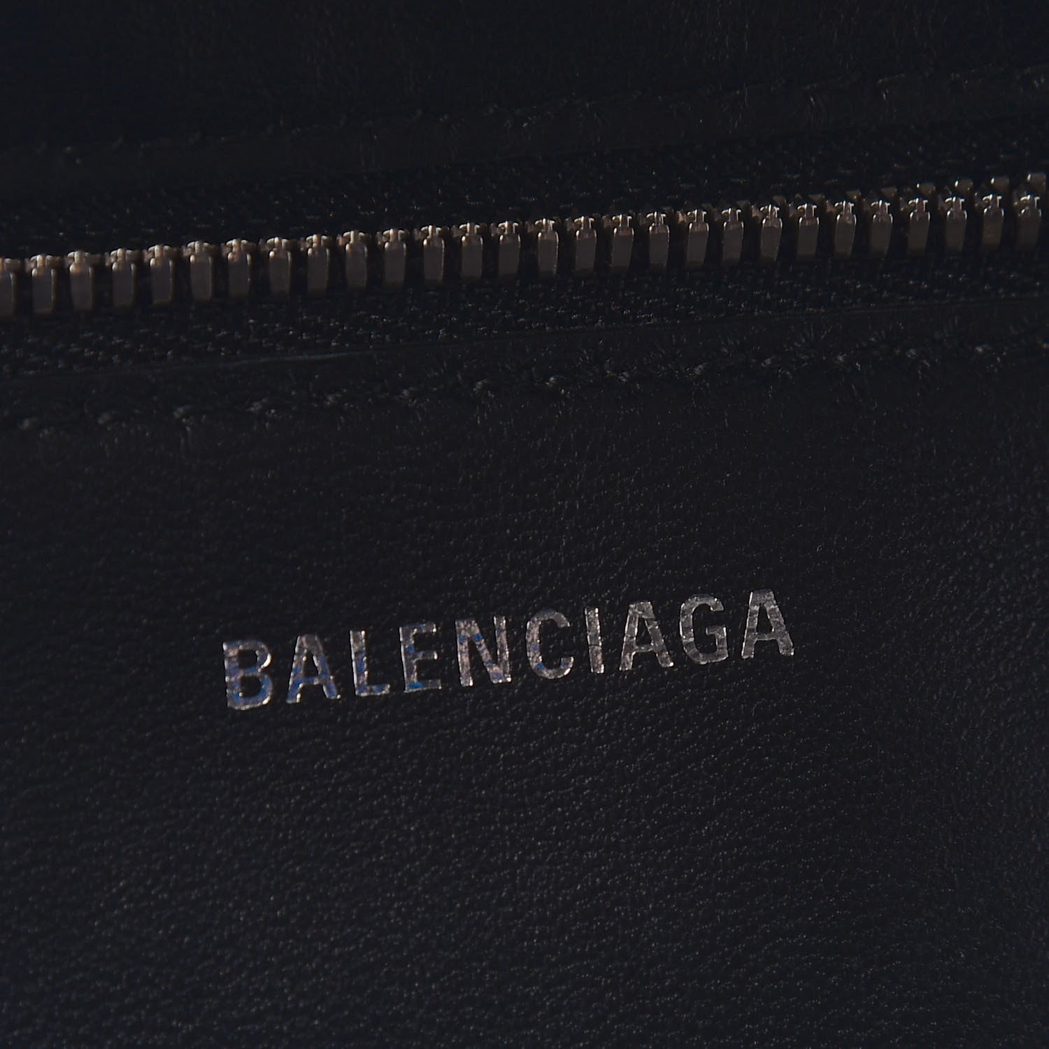 Balenciaga Shiny Day Calfskin Logo XS Triangle Square Bag Bleu Roi White 8 of 9
