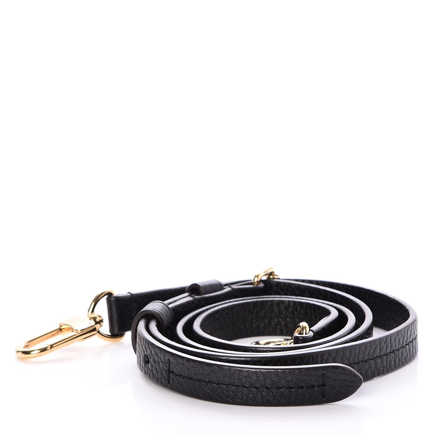Louis Vuitton Calfskin Adjustable Retiro NM Shoulder Strap Black 2 of 5