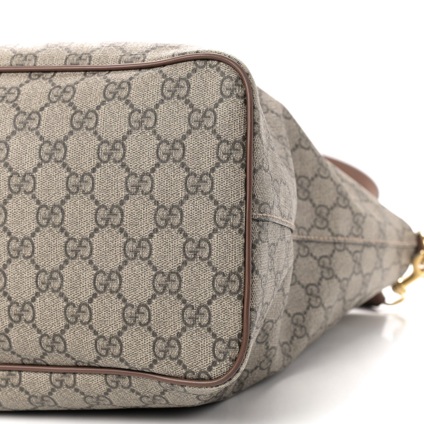 Soft GG Supreme Monogram Medium Crossbody Tote Beige Cuir